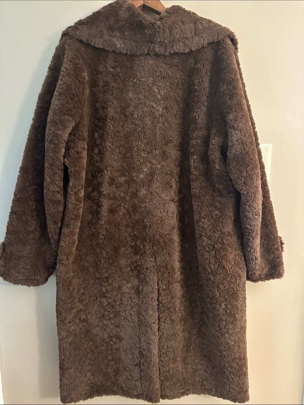 Sam Edelman Plush Brown Teddy Coat - Picture 4 of 5